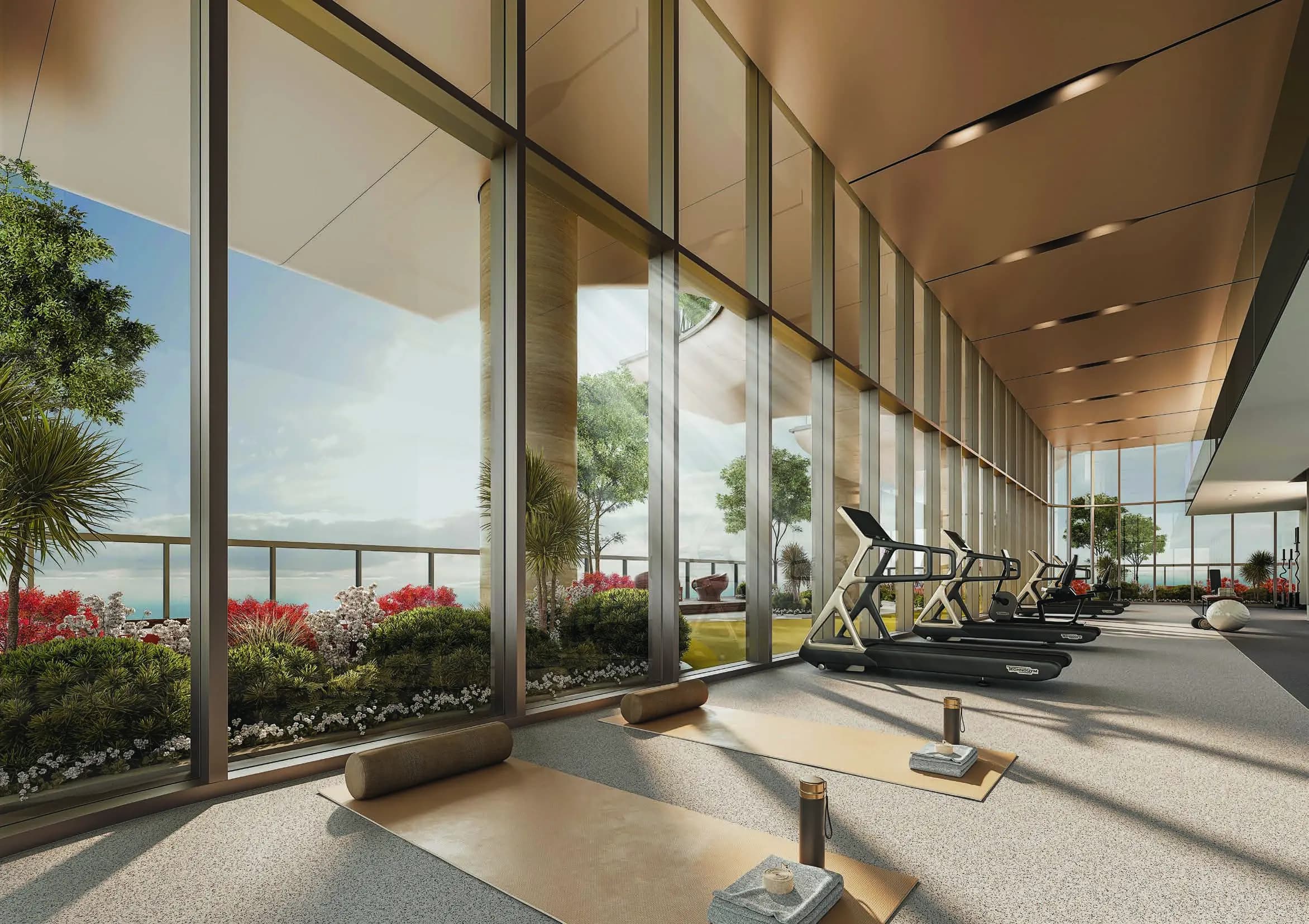 Sobha SkyParks glass-walled sky gym