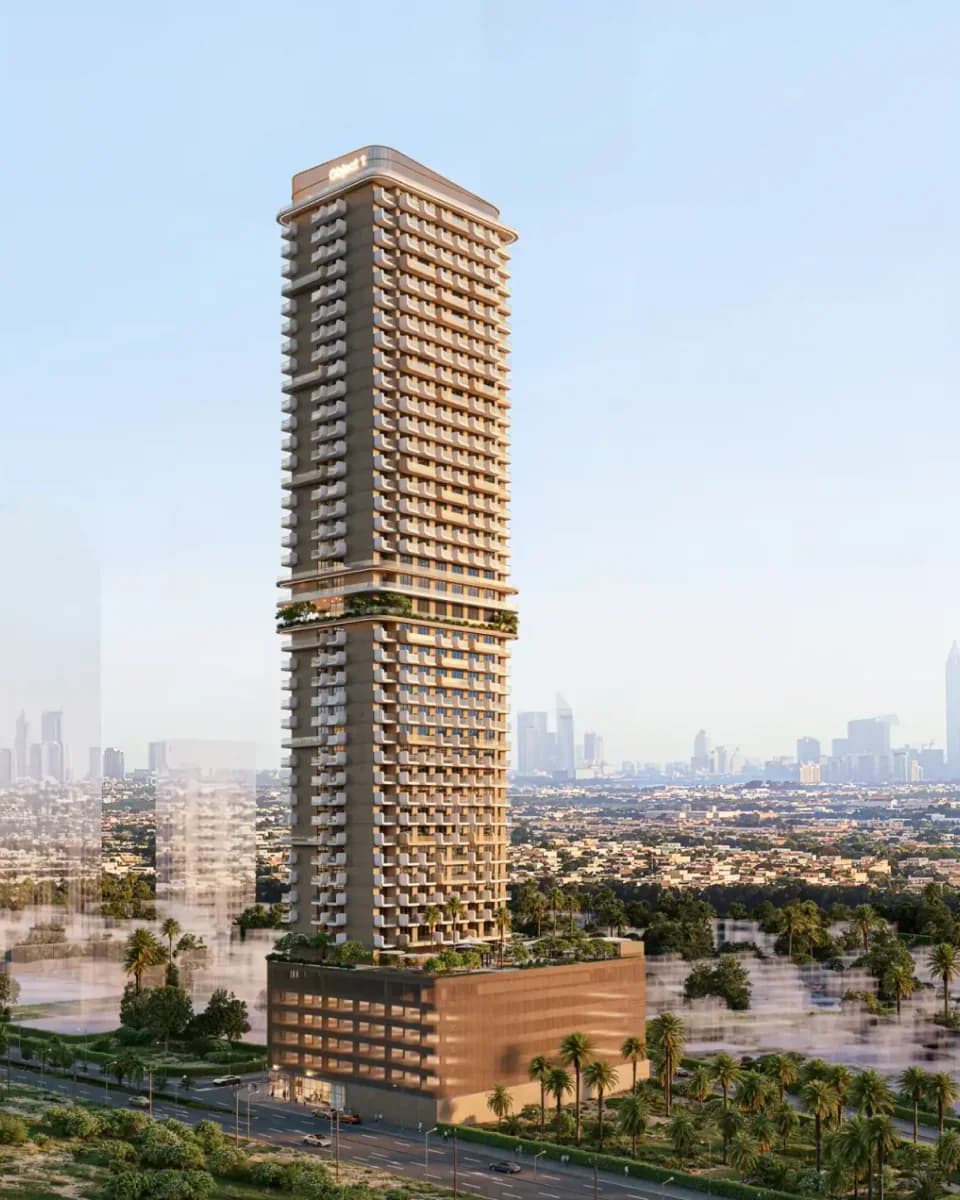 ELAR1S Sky: residential tower and podium — architectural rendering