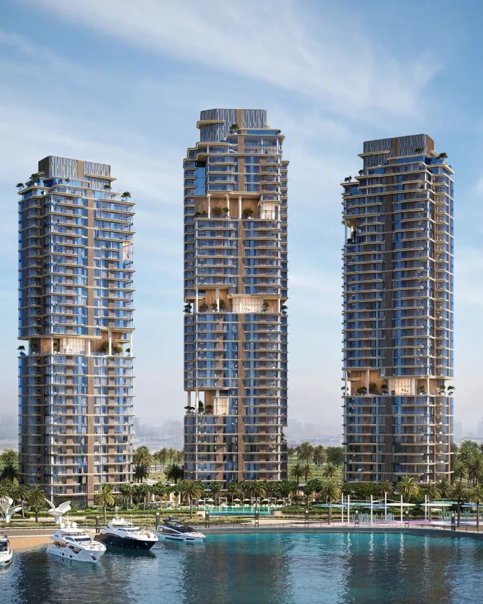The Edit at d3 towers beside the waterfront; official developer rendering