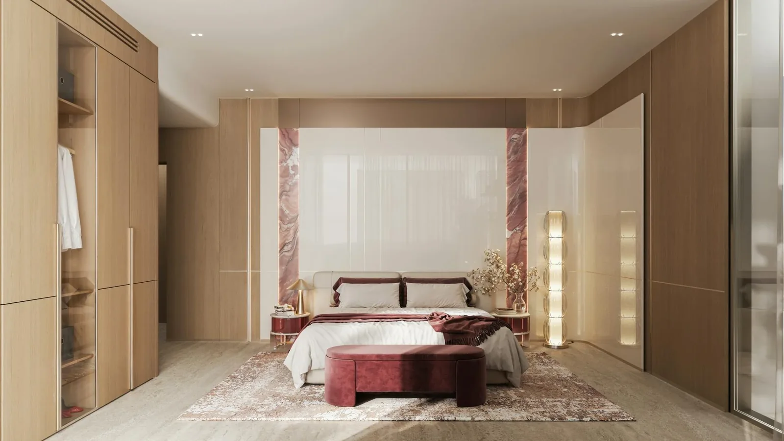 Binghatti Etherea: Bedroom interior, second view (developer rendering)