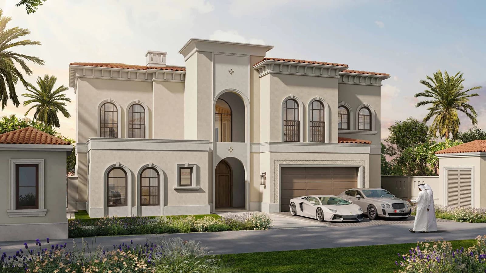 Malaga at Bloom Living: six-bedroom villa front, indicative developer rendering