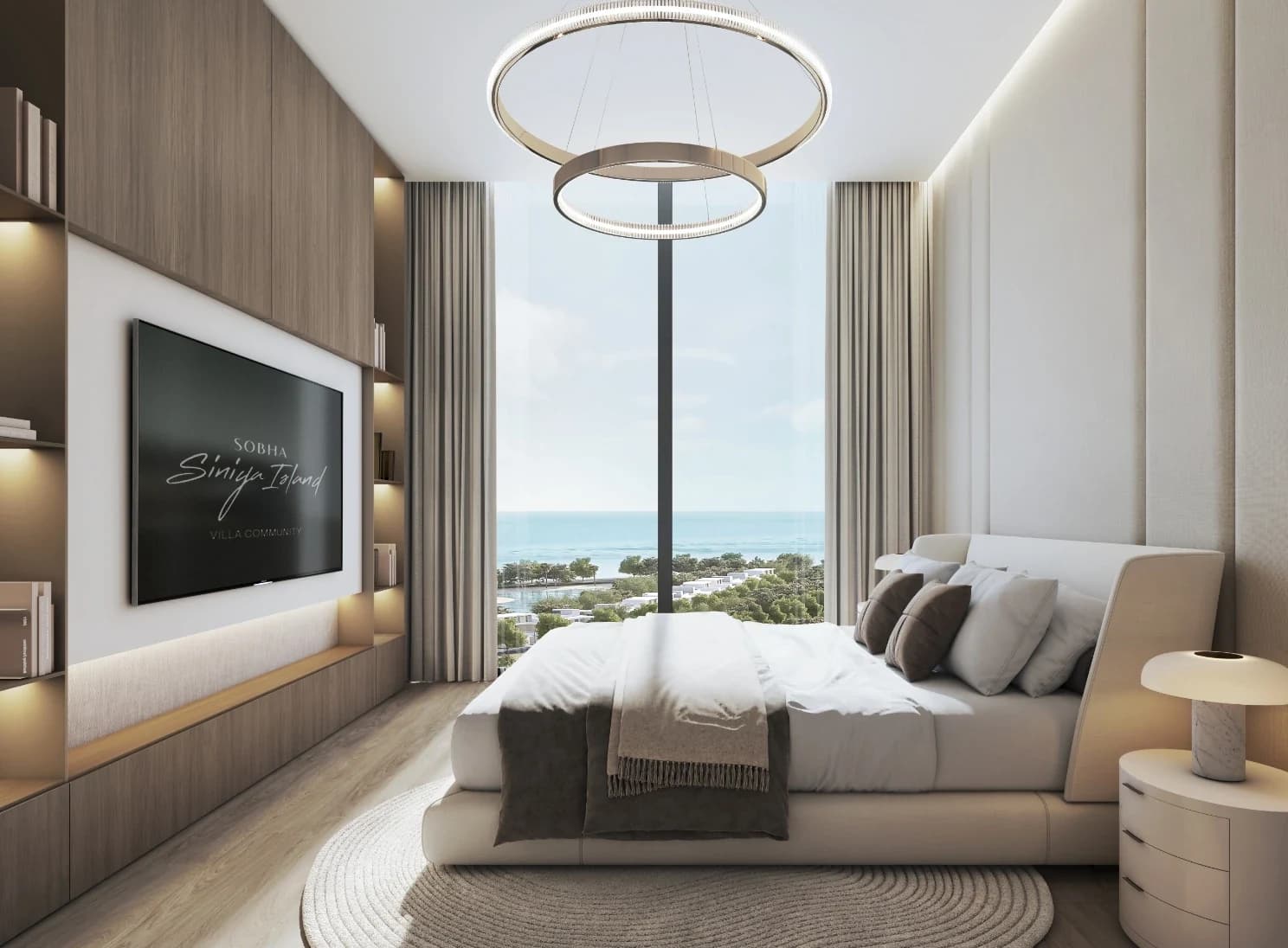 Delphine Beach Residences: Illustrative bedroom (Developer rendering)