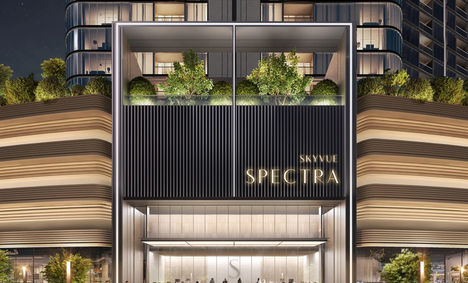 Skyvue Spectra: Spectra entrance signage (Developer rendering)
