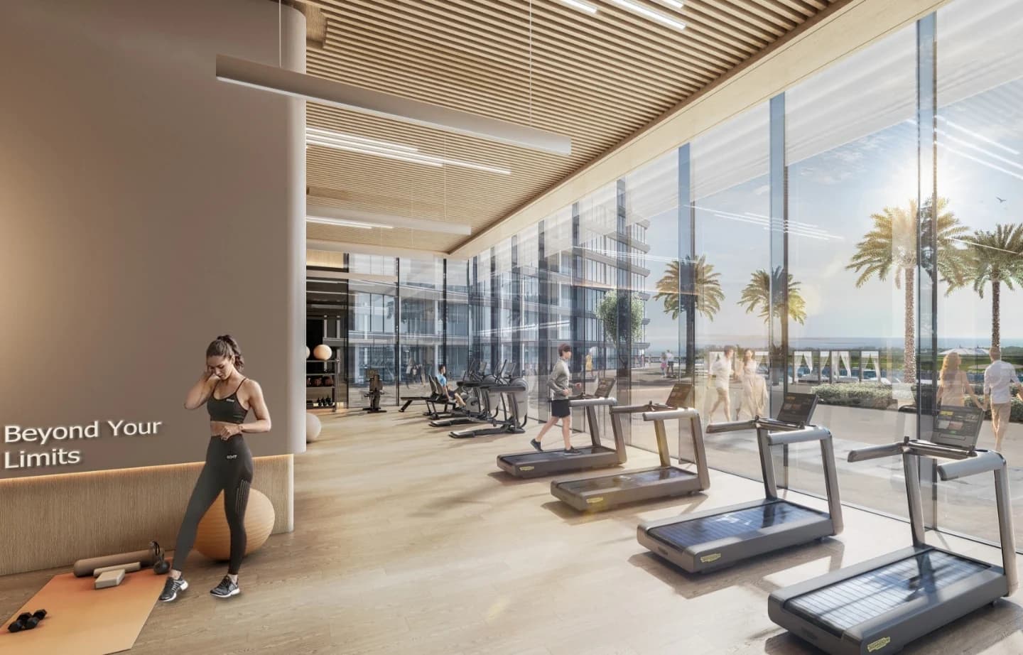 Florine Beach Residences: Fitness room (Developer rendering)