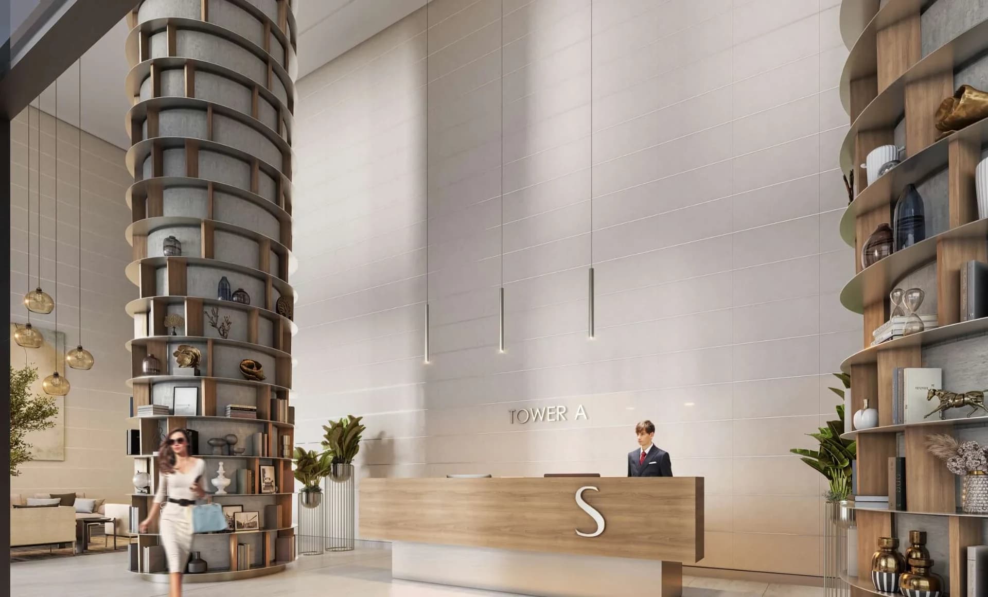 Sobha Orbis: Residential reception lobby (Developer rendering)