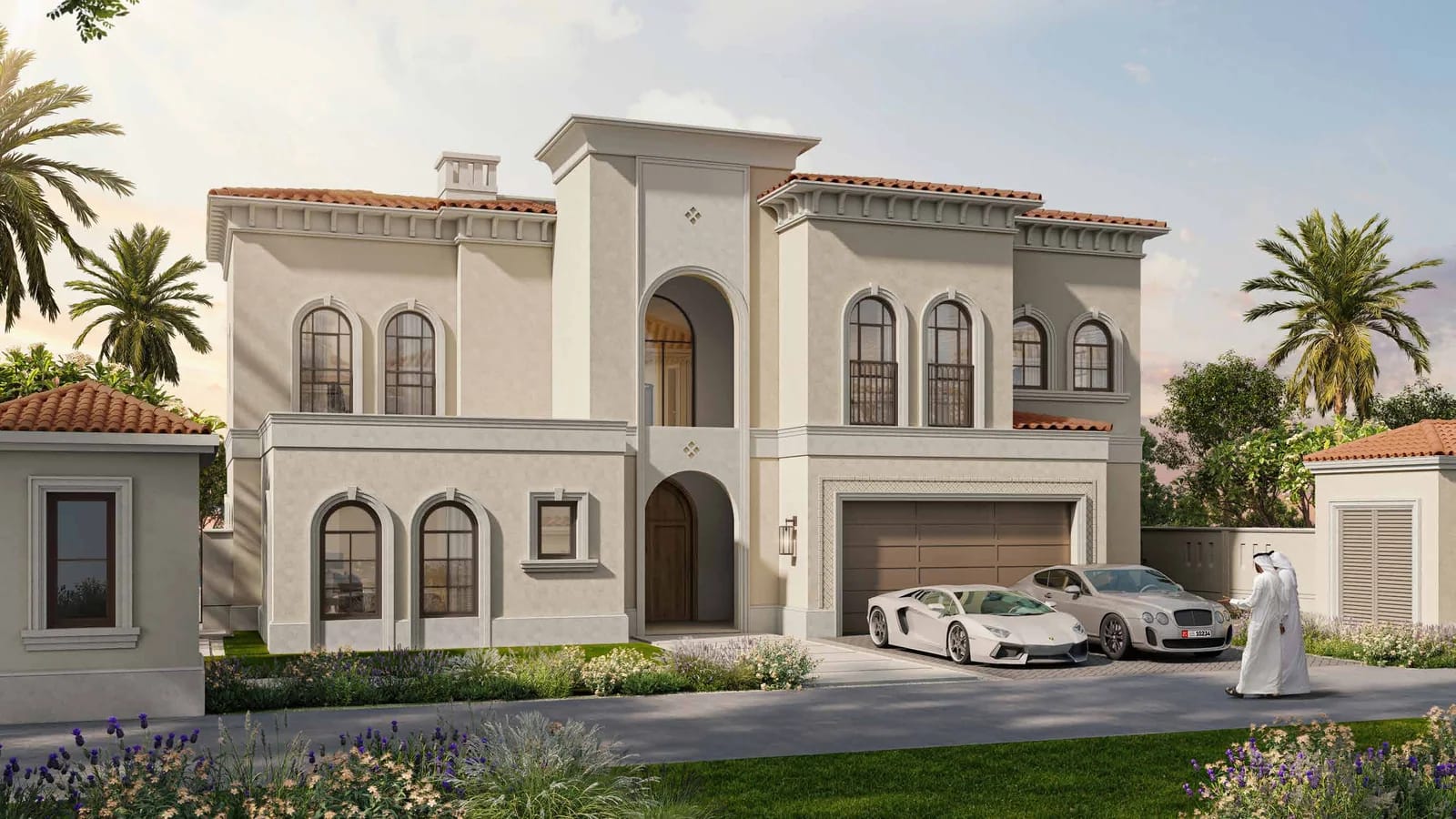 Malaga at Bloom Living: six-bedroom villa front, indicative developer rendering