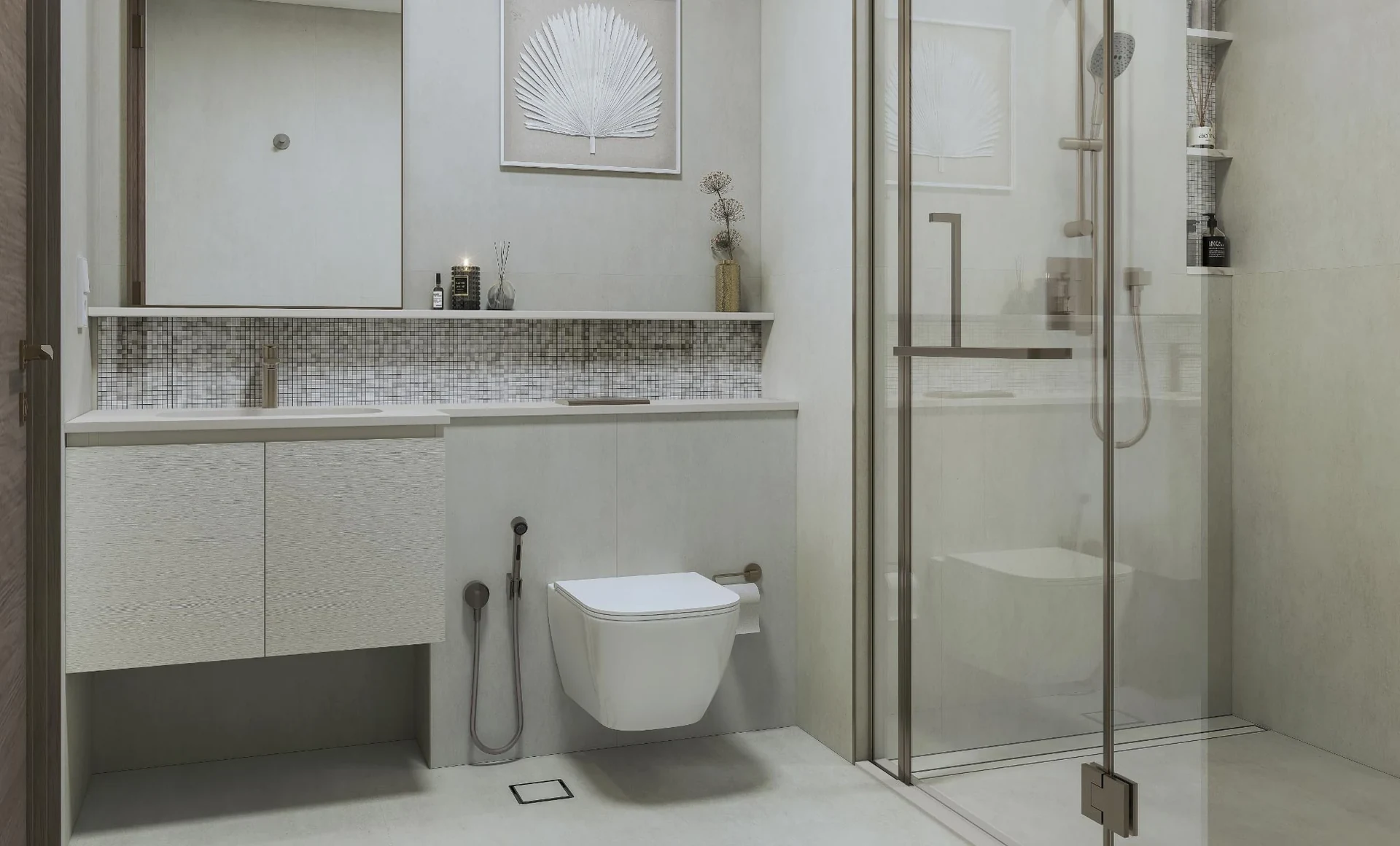 Tranquil Beach Residences: Illustrative bathroom (Developer rendering)