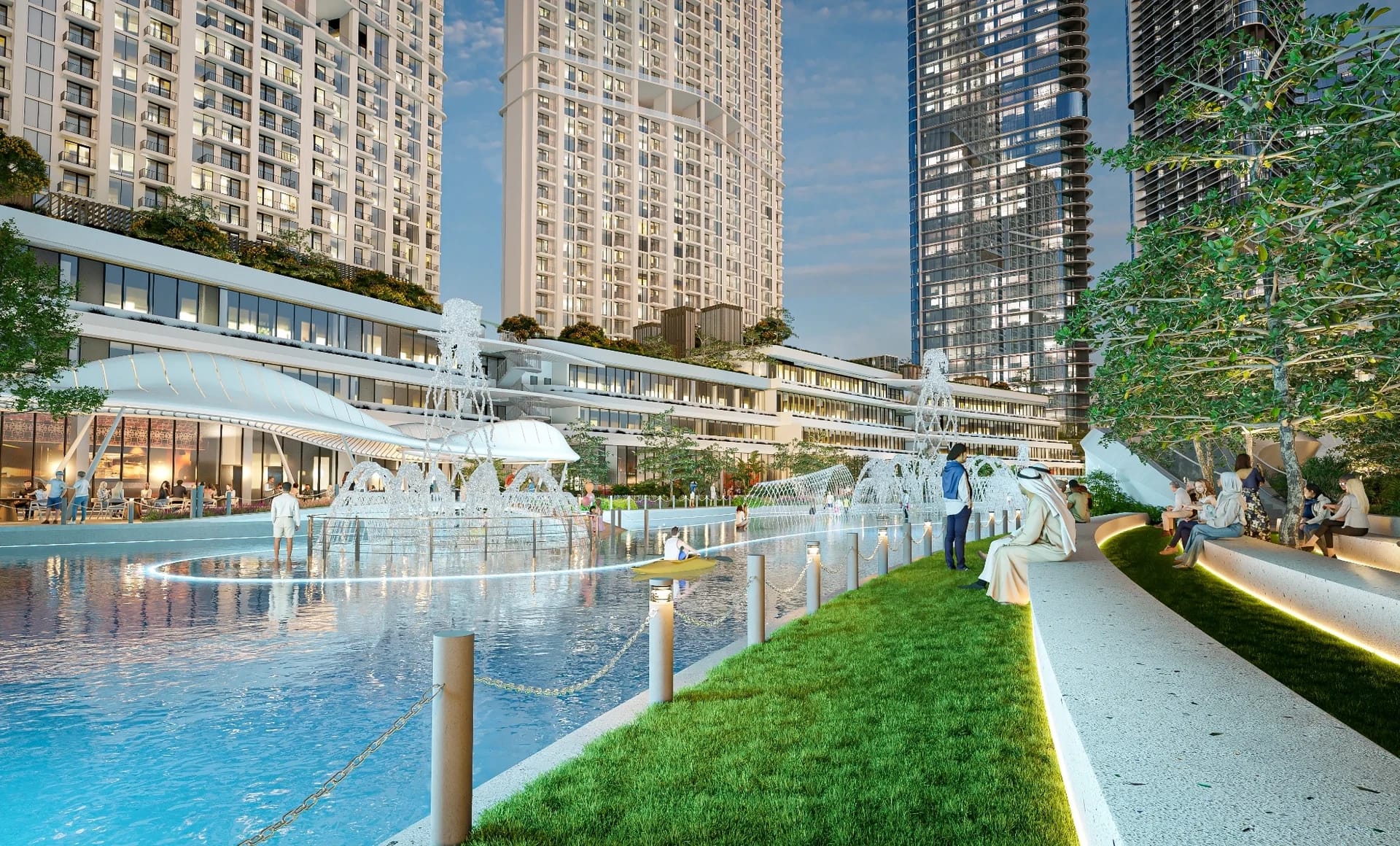 Skyvue Solair: Shared waterside walkway (Developer rendering)