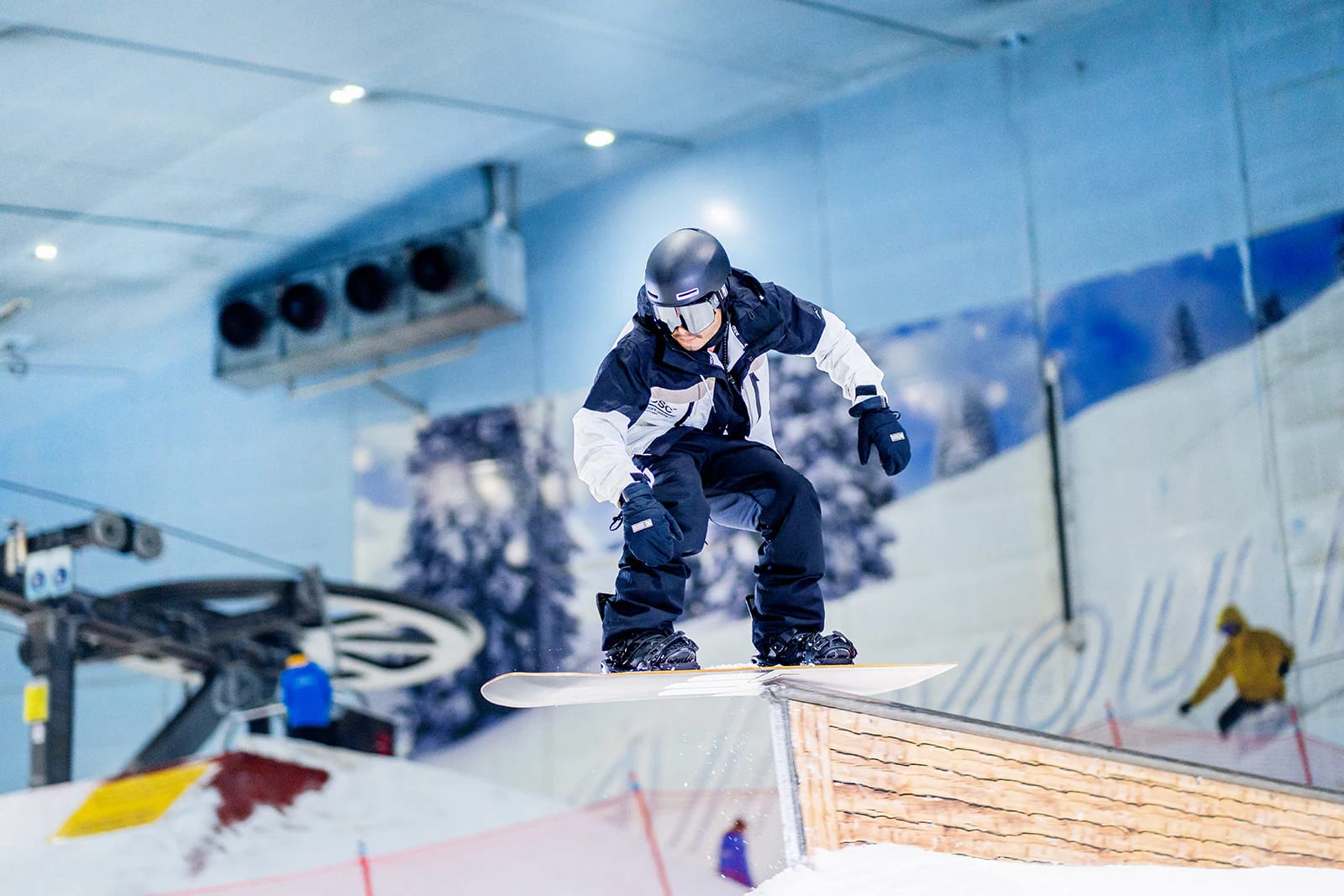 Snowboarder at Ski Dubai inside Mall of the Emirates, official Visit Dubai photograph