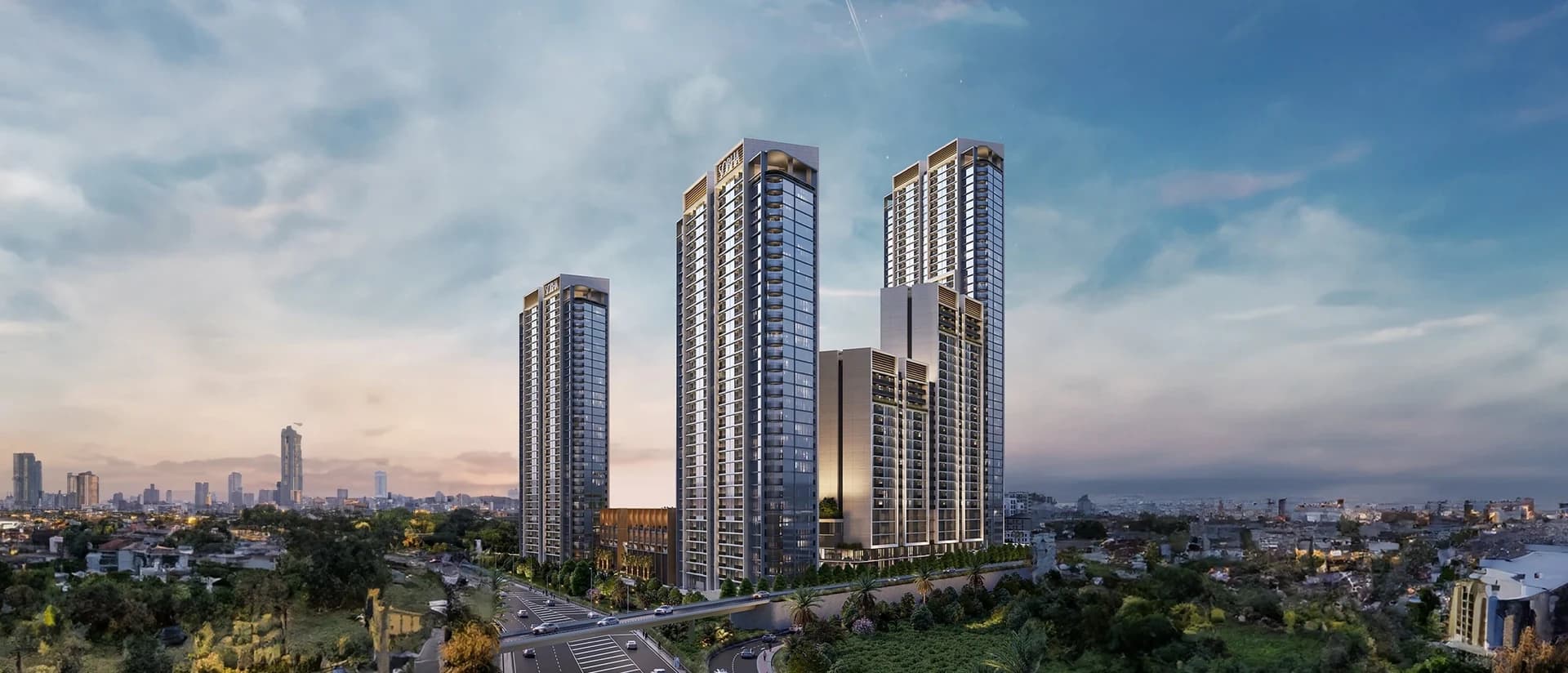 Sobha Orbis: Residential towers and shared surroundings (Developer rendering)