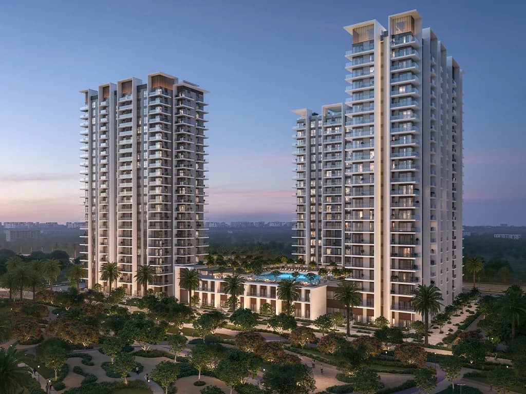 Rosehill: أبراج سكنية وقاعدة مزروعة؛ تصوّر معماري