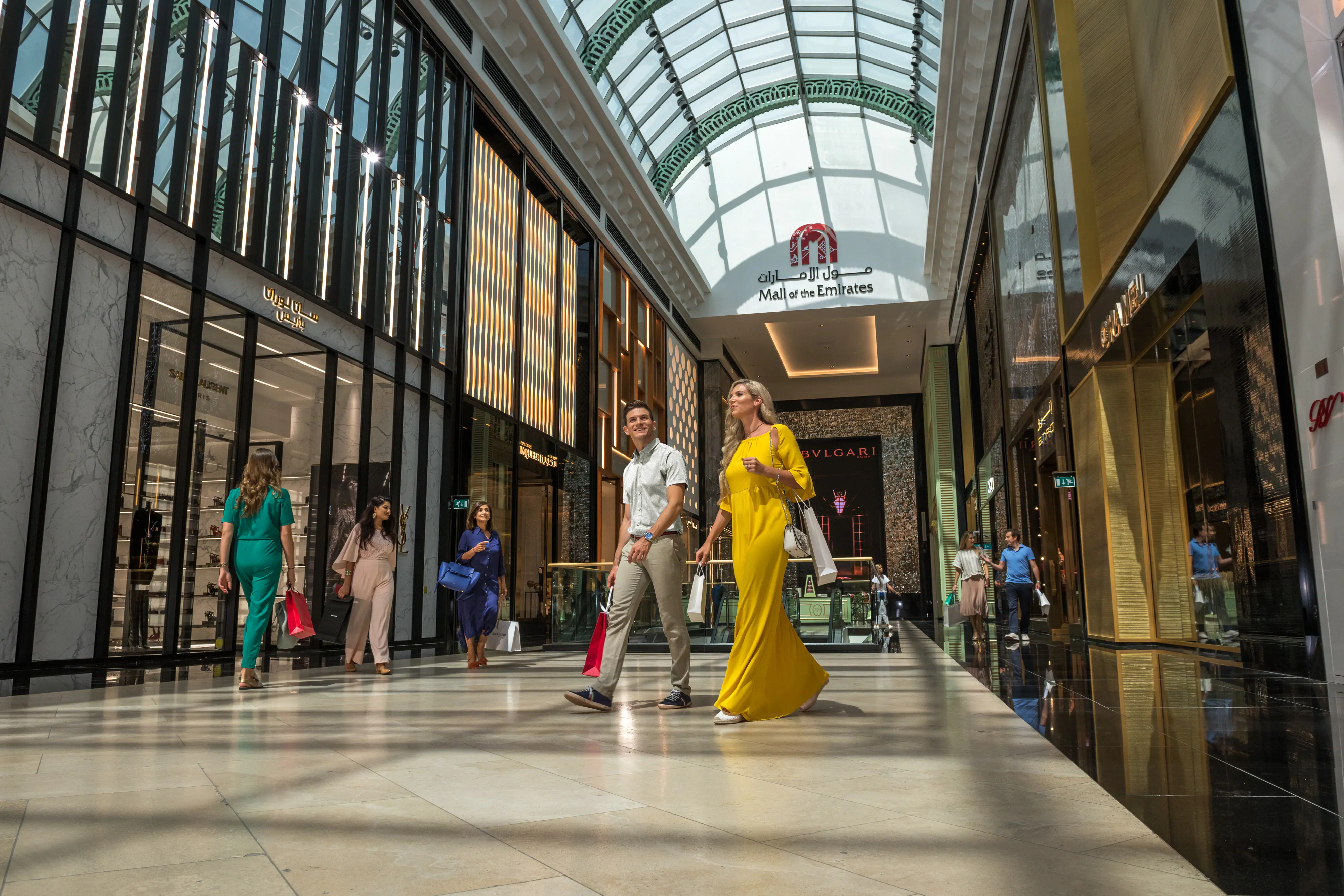Mall of the Emirates interior in Al Barsha, official Visit Dubai photograph