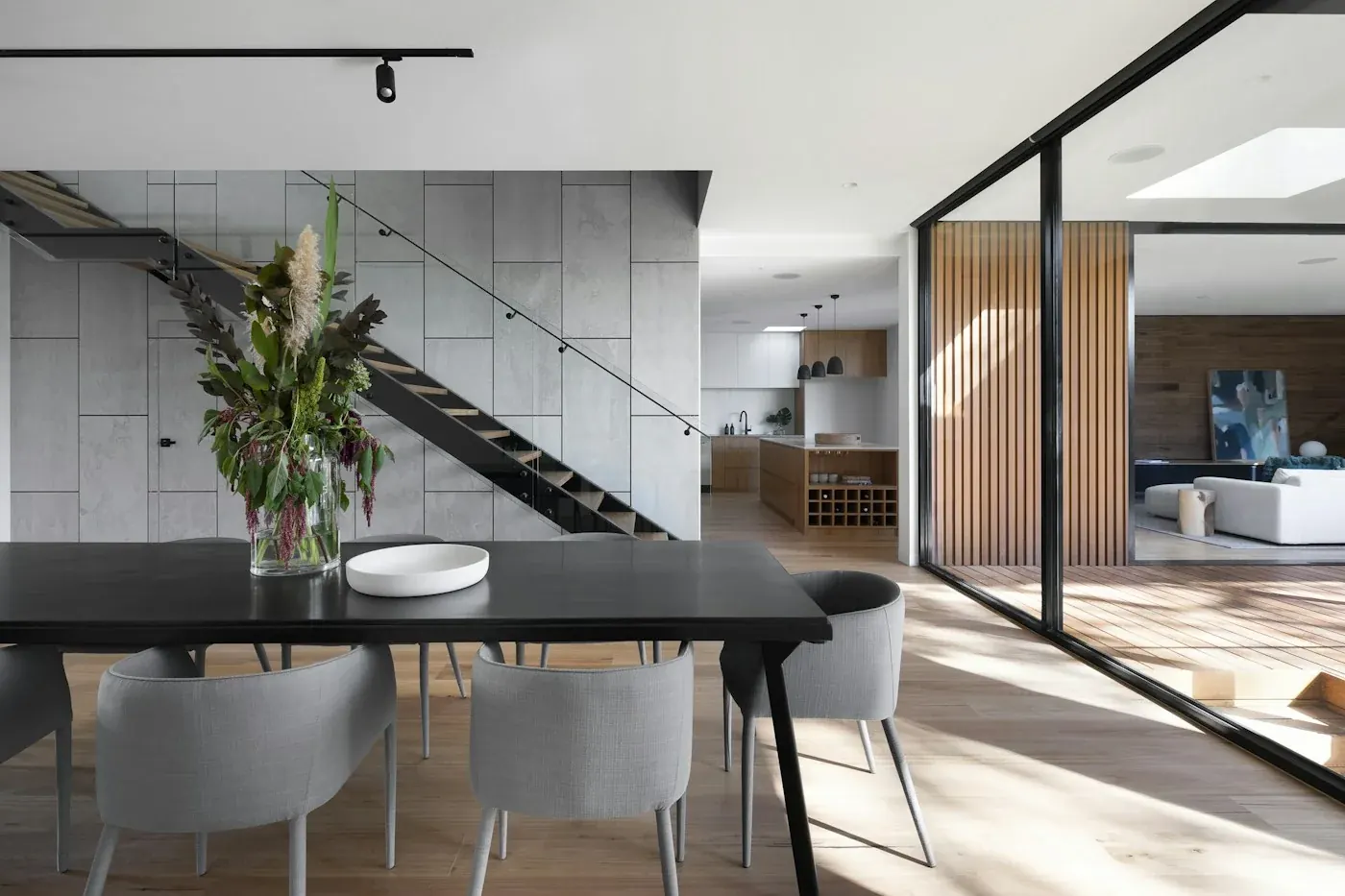 Completed open-plan interior — illustrative photograph of a ready home