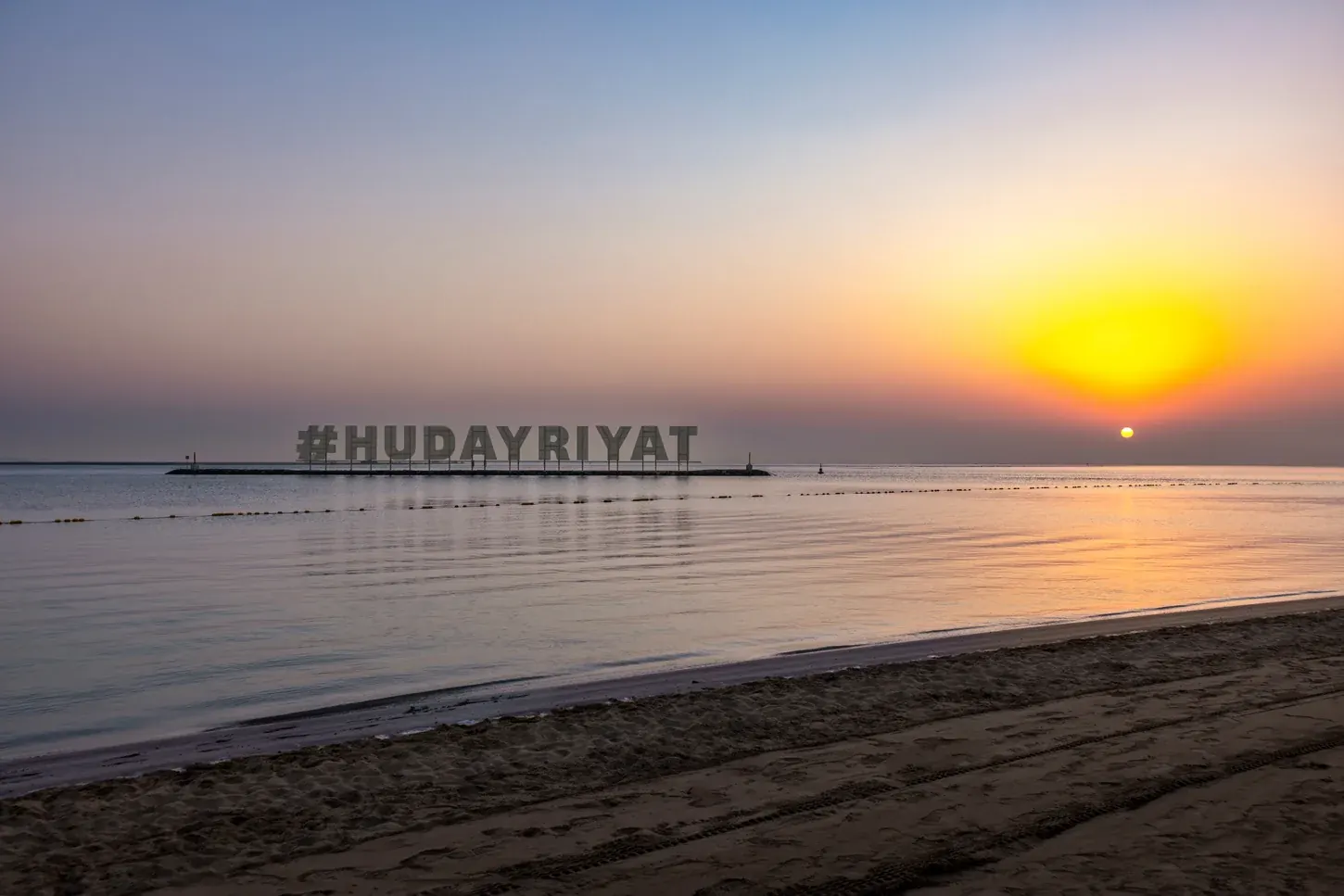 Hudayriyat Island beach