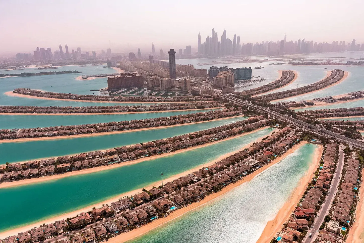 Palm Jumeirah seen from above