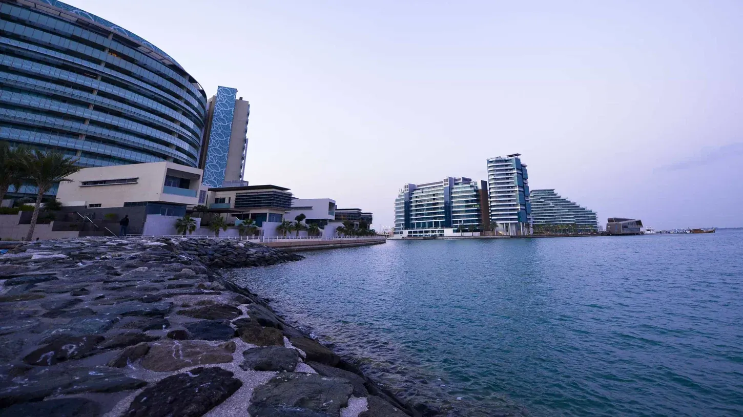 Waterfront homes at Al Raha Beach
