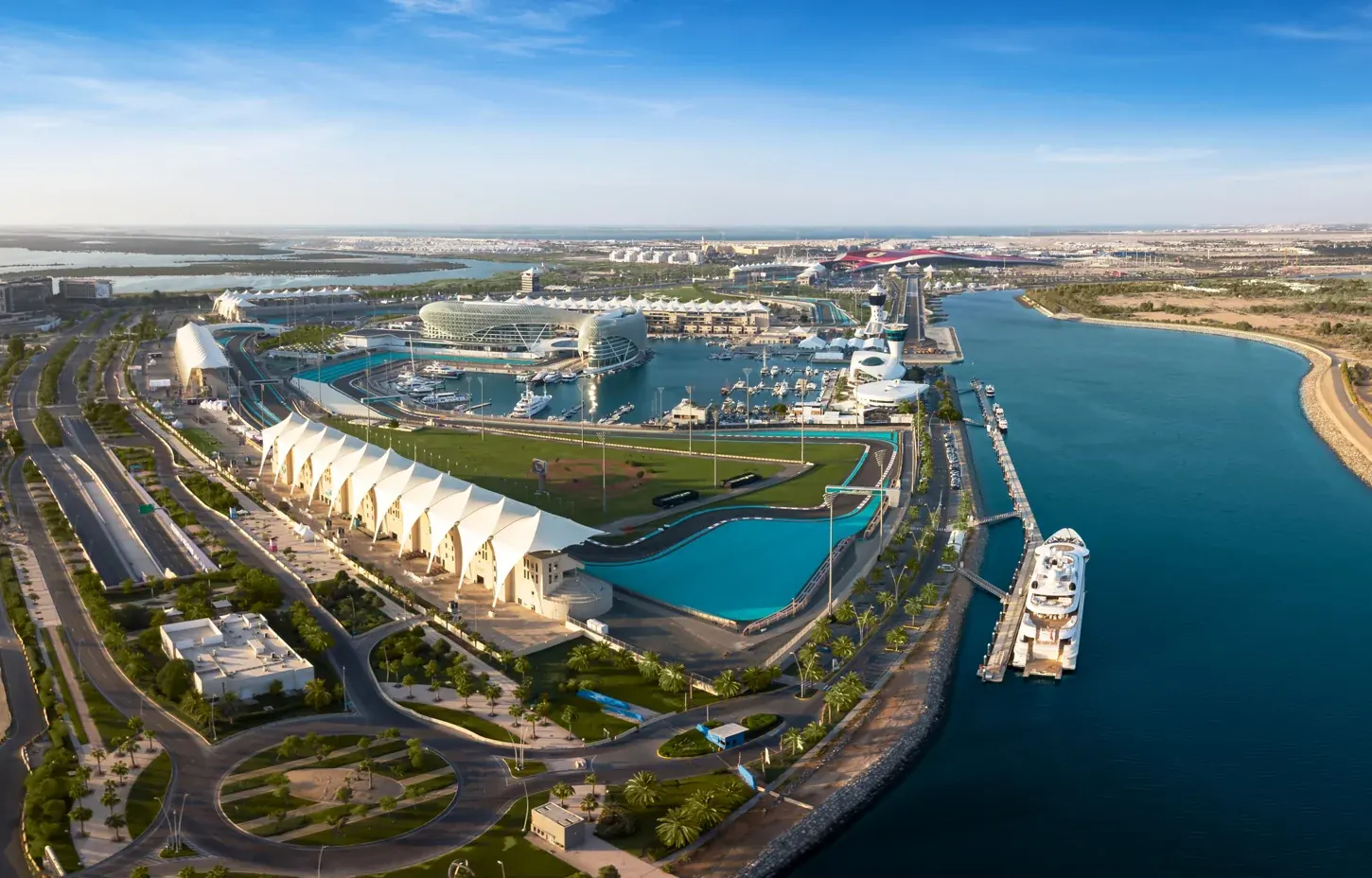 Yas Island marina and waterfront